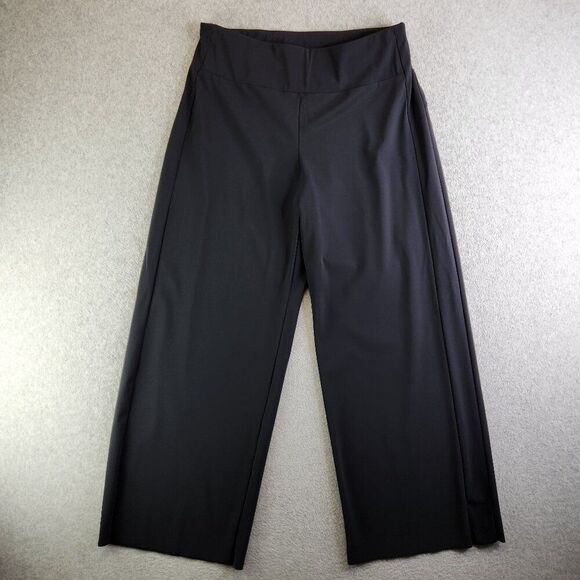 Athleta Pants Womens XL Black Meridian Wide Leg Luna Fabric Work Travel Commute - Picture 1 of 14